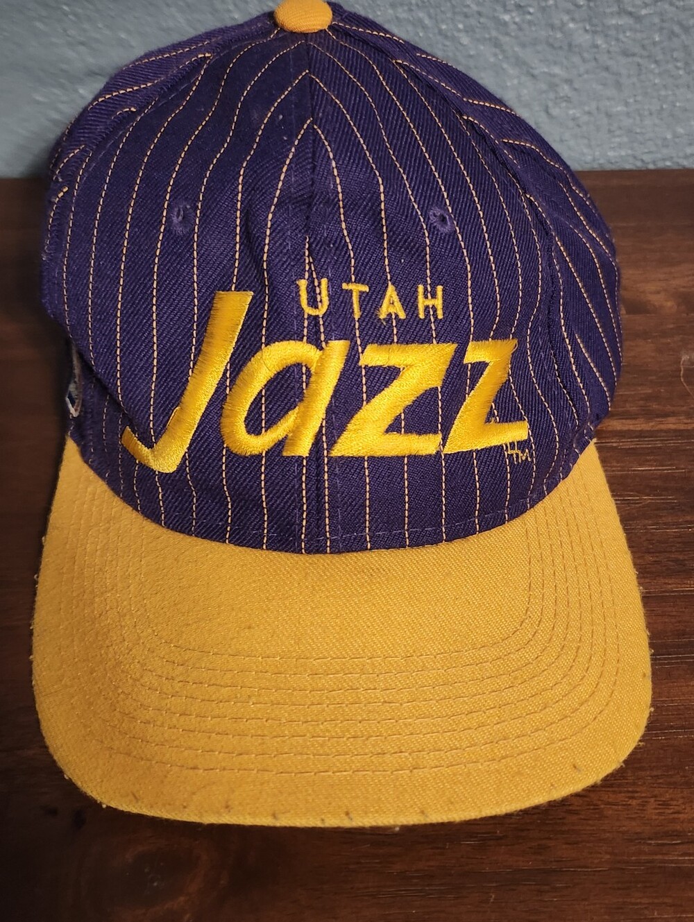 Vintage Utah Jazz Sports Specialties Snapback Hat Pinstripes